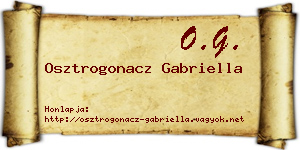 Osztrogonacz Gabriella névjegykártya